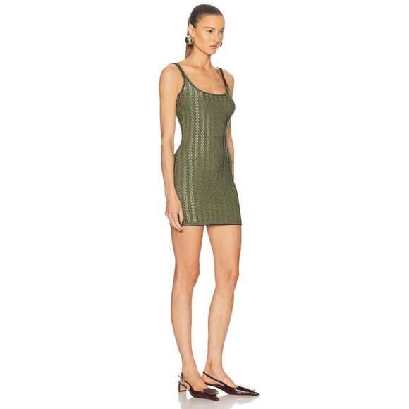 JACQUEMUS La Mini Robe Marino Dress Multi Black Green - Picture 3 of 7